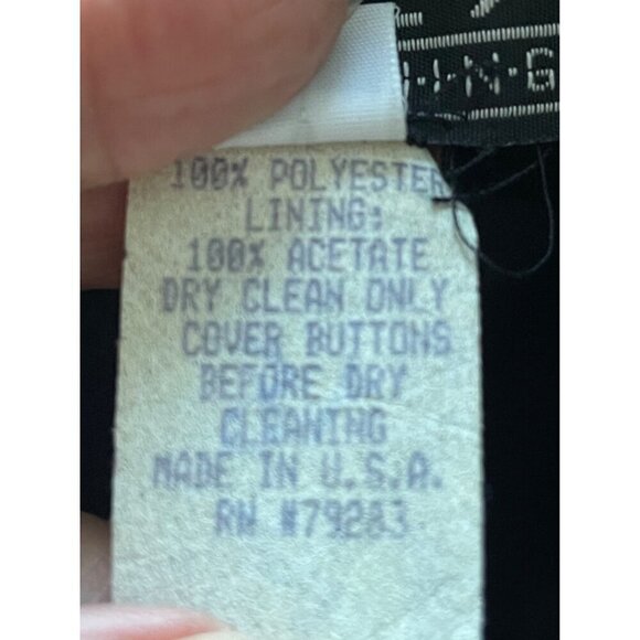 Alex Evenings Vintage womens skirt black size 6 waist 26 Hip 38 long 41 eleg - Picture 8 of 8